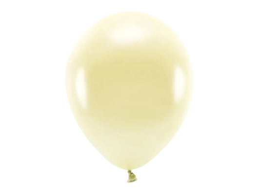 Ballons Eco 30cm, metallisiert, strohgelb