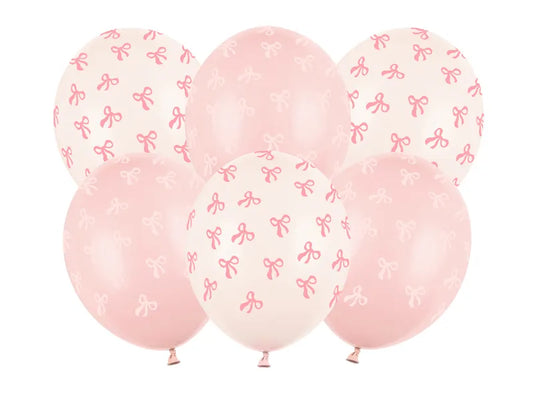 Ballons 30 cm, Schleifen, Mix