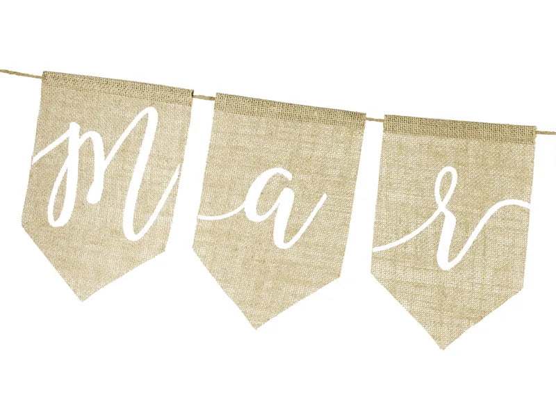 Banner Just Married, 23x185 cm