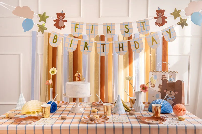 Banner zum ersten Geburtstag mit Bären - Avaloon Party-Deko-Geschenke