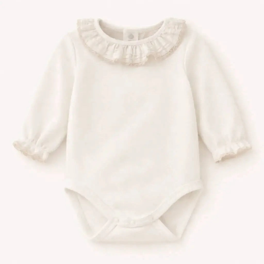 Baby Body Beige Sommer – Rollkragen 100% Baumwolle