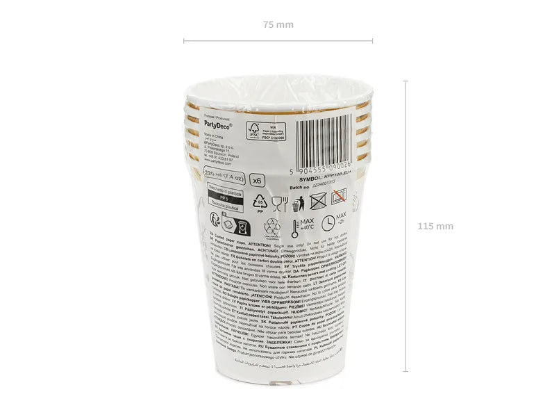 Blumen Becher, Mix, 220 ml