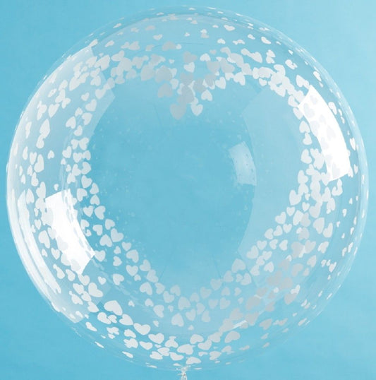 Bubble Ballon crystal Globe Herz 61 cm