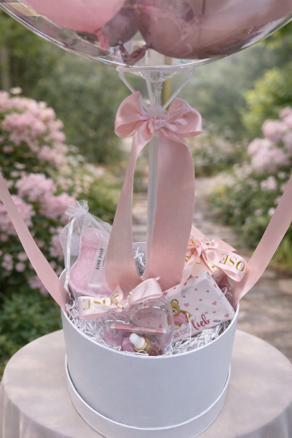 Gift Balloon with Love Rose Cosmetics
