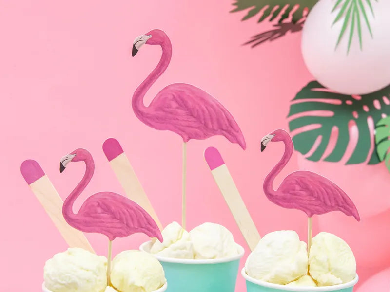 Cake Topper Aloha Flamingos, 15–23,5 cm