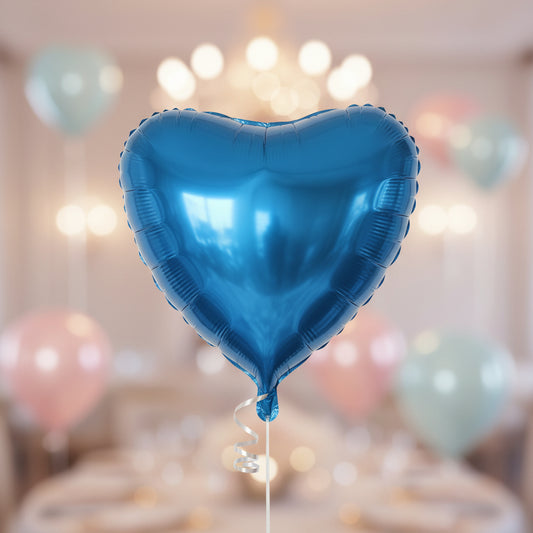 Folienballon Herz Blau – 91 cm