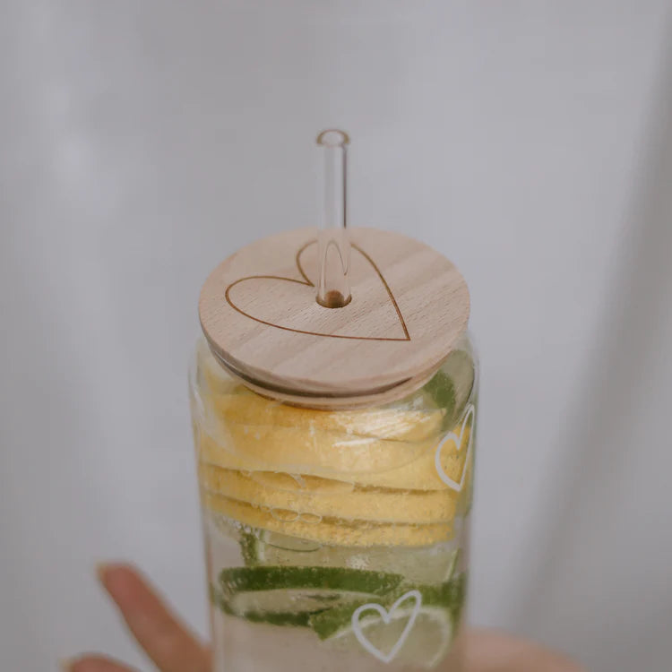 Heart Lid for Tall Drinking Glass