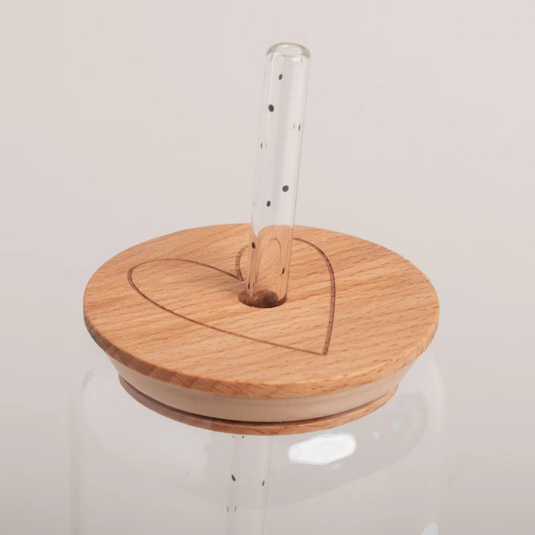 Heart Lid for Tall Drinking Glass