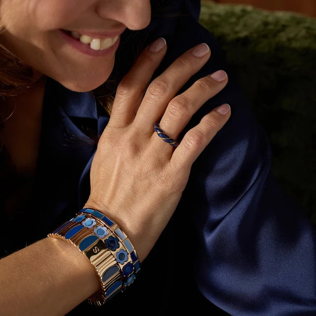 Armband Fin Serti Nuit Étoilée