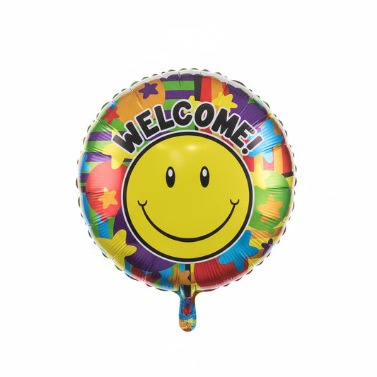 Folienballon "Welcome" Smile