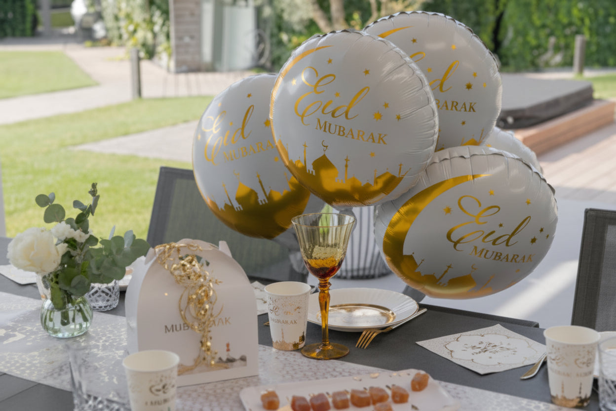 Folienballon Eid Mubarak 45 cm