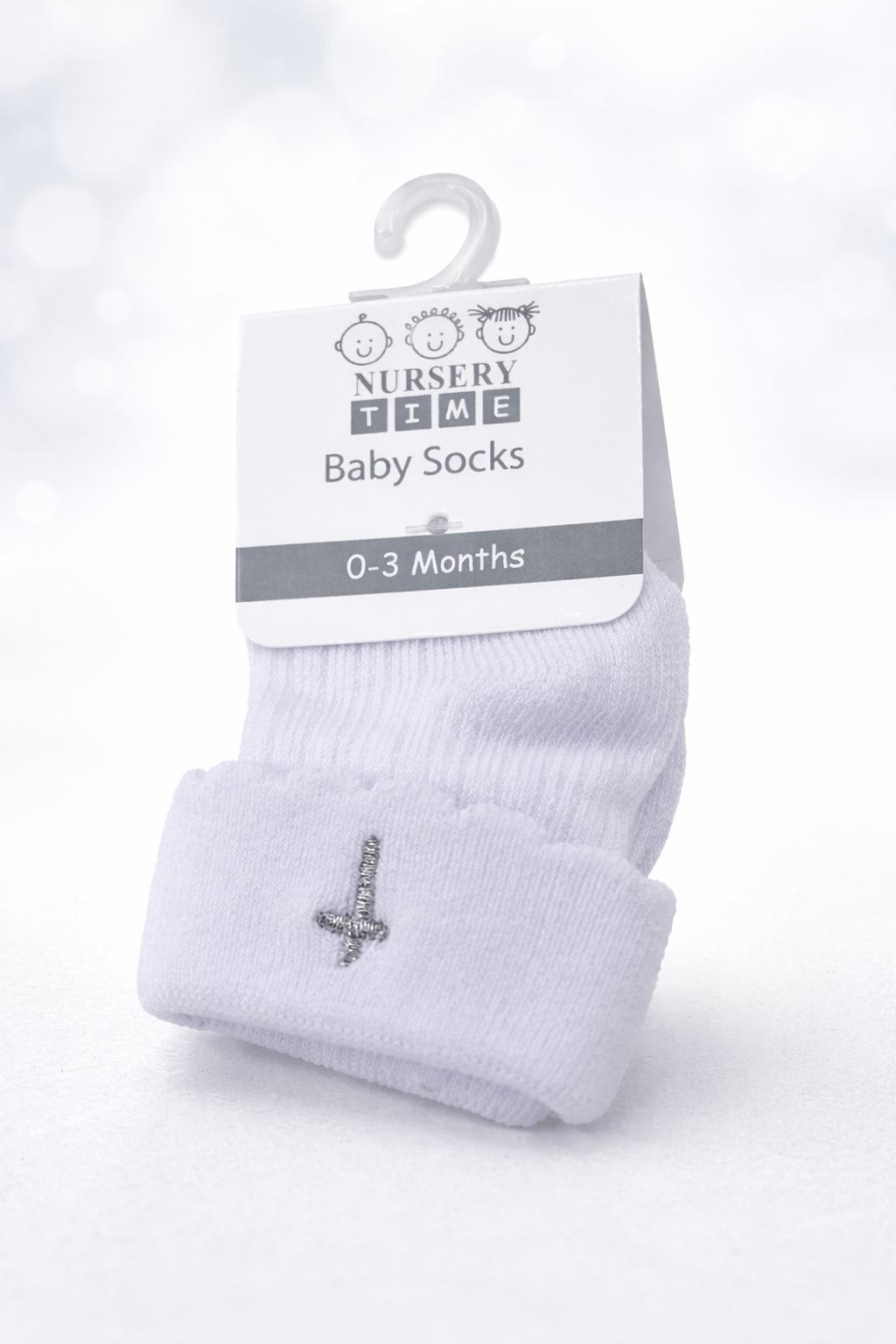 Baby Taufsocken - Kreuz