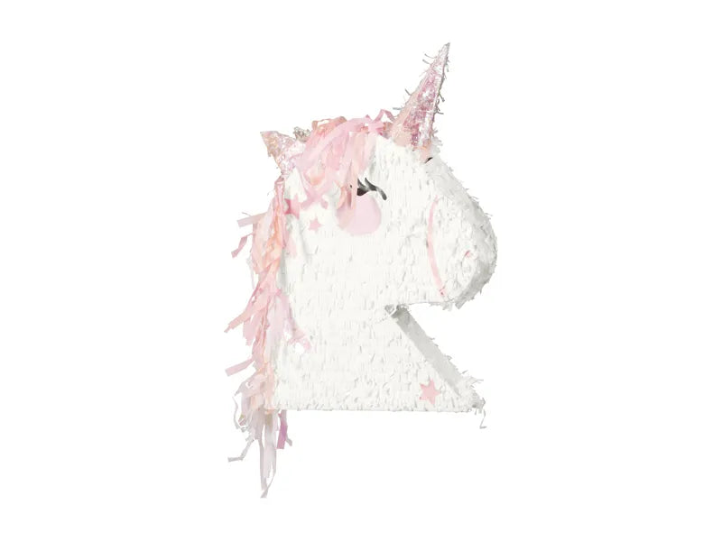 Faltbare Pinata - Einhornkopf, 41x48x10 cm
