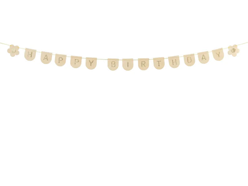 Filzbanner Happy Birthday 3m