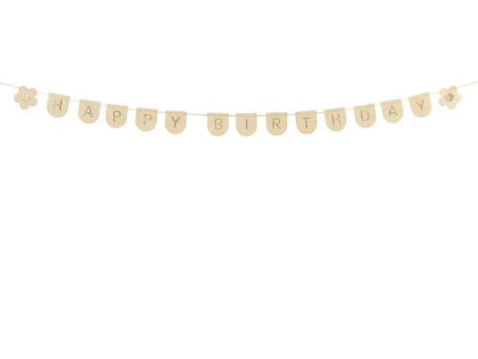 Filzbanner Happy Birthday 3m