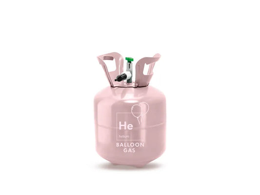 Flasche mit Helium, Hellrosa, max 20 Ballons