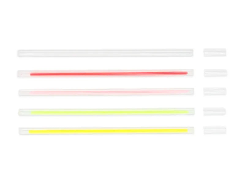 Fluoreszierende Leuchtstäbe, Mix, 20 cm, inkl. Verbinder