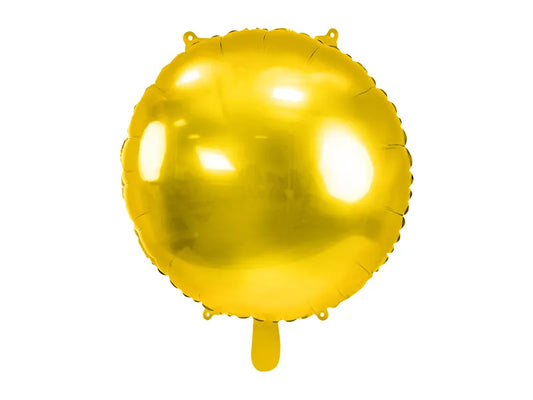 Folienballon Rund 45 cm Gold