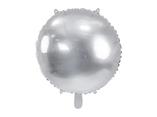Folienballon Rund 80 cm Silber