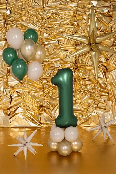 Folienballon Zahlen, 86 cm grün