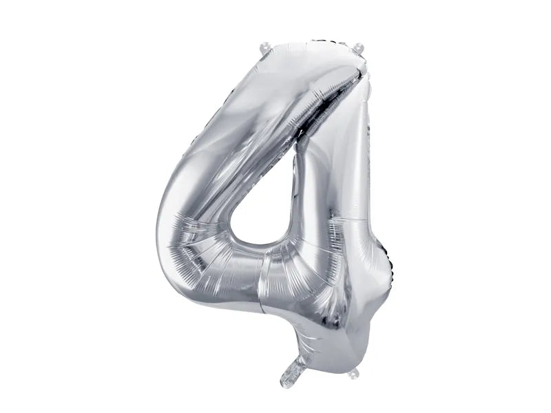 Foil Balloon Numbers 72 cm Silver