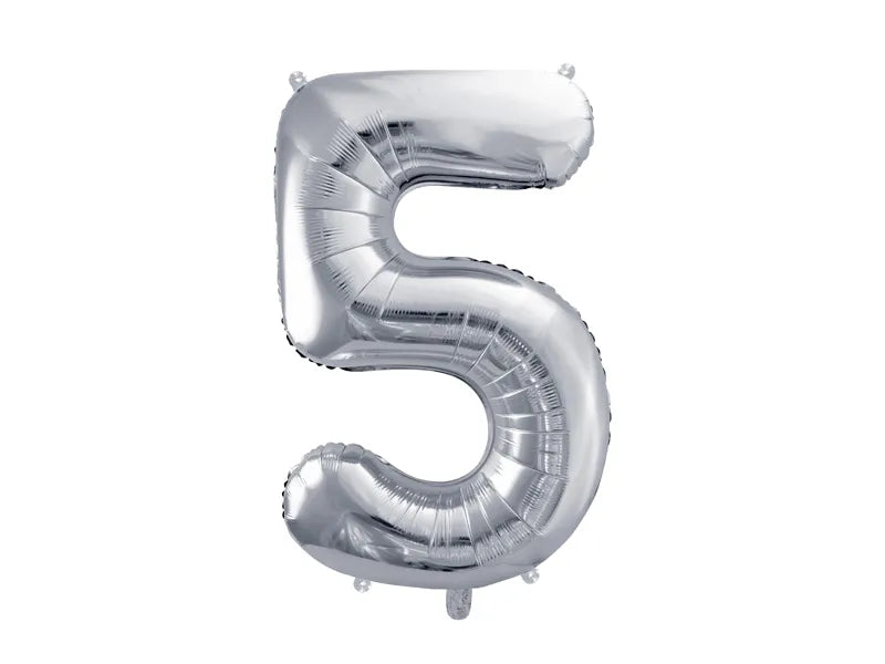 Foil Balloon Numbers 72 cm Silver