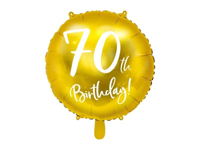 Folienballon Geburtstag Jubiläum, 45 cm, gold
