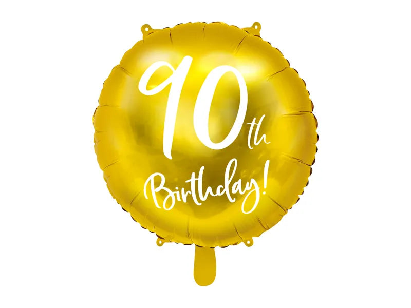 Folienballon Geburtstag Jubiläum, 45 cm, gold