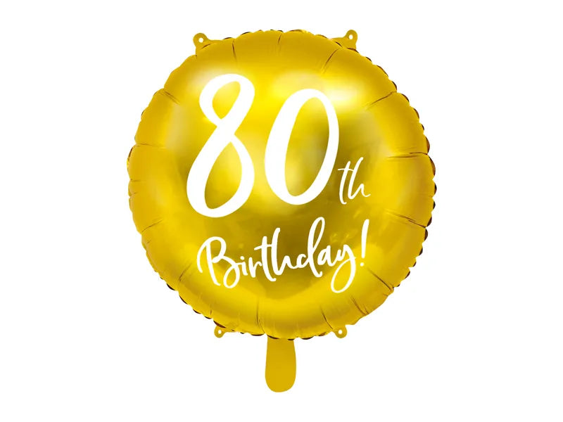 Folienballon Geburtstag Jubiläum, 45 cm, gold