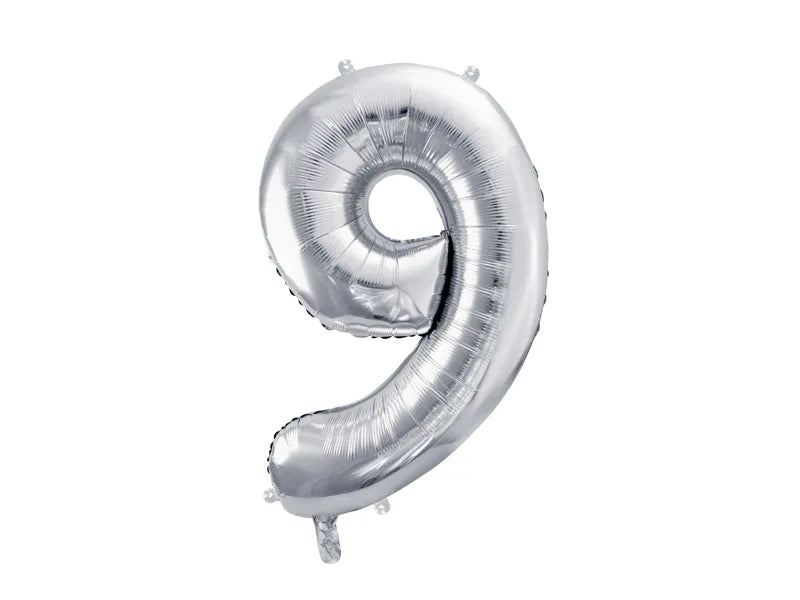 Foil Balloon Numbers 72 cm Silver