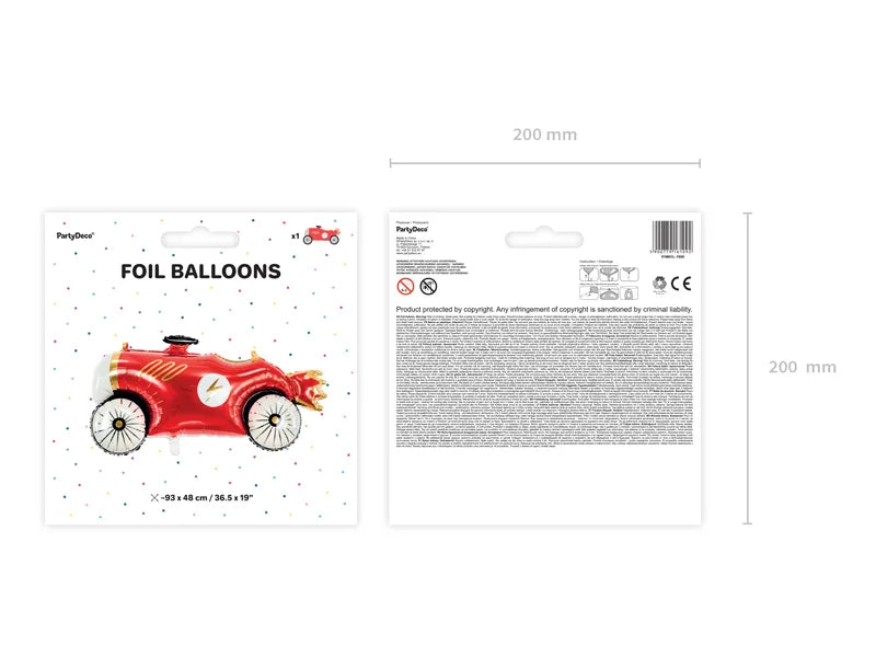 Folienballon Auto, 111x63 cm, Mix
