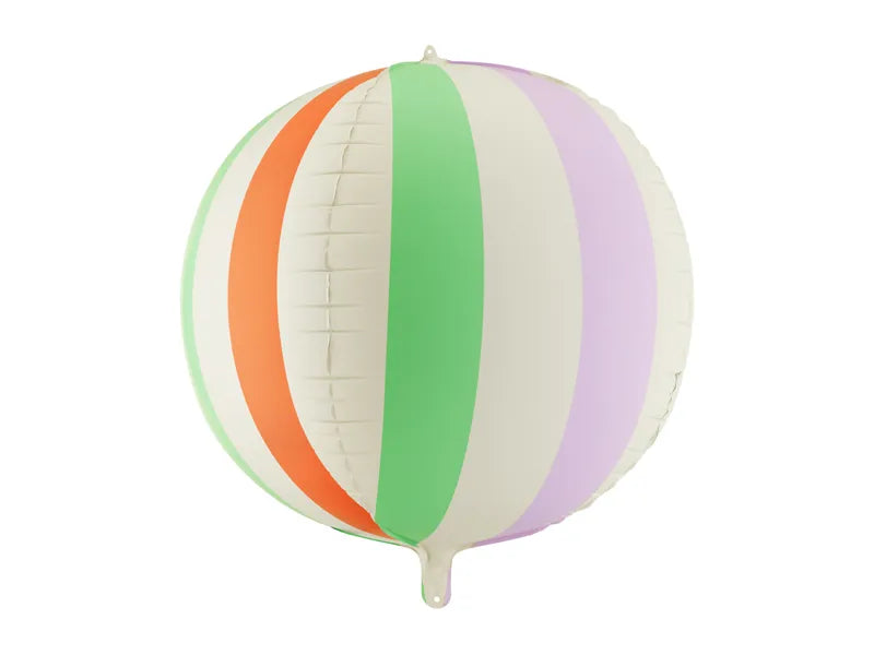 Folienballon Ball in Streifen, 75 cm, Mix