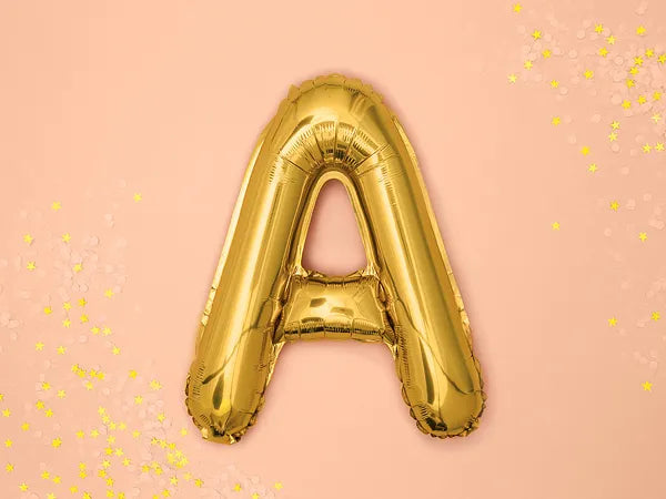 Folienballon Buchstabe 35cm, gold