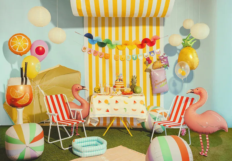 Folienballon Drink, 34x100 cm, Mix