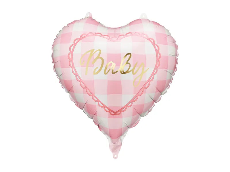 Folienballon Herz Baby, 35 cm