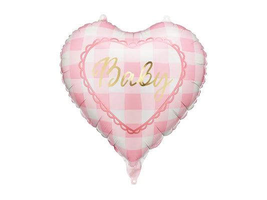 Folienballon Herz Baby, 35 cm