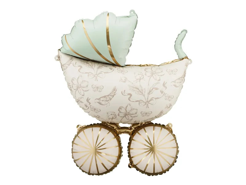 Folienballon Kinderwagen, 67x96 cm, Mix