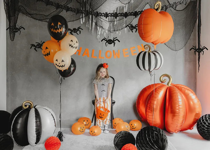 Folienballon Kürbis, 62x59 cm, Mix