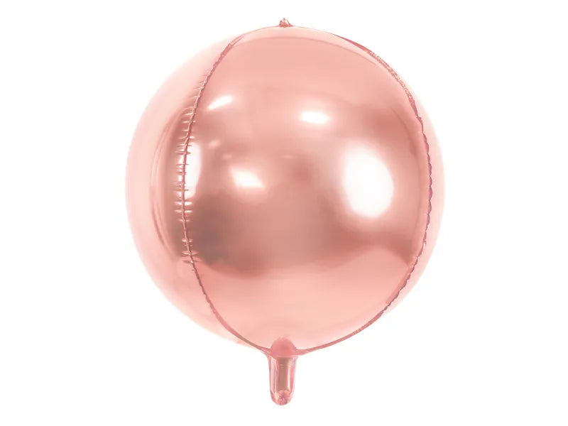 Folienballon Kugel, 40cm, roségold