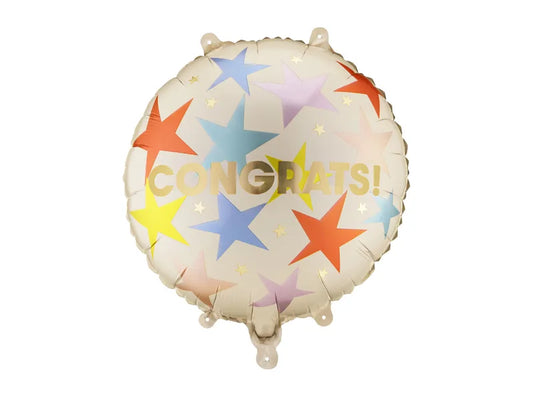Folienballon Pastille Congrats, Mix