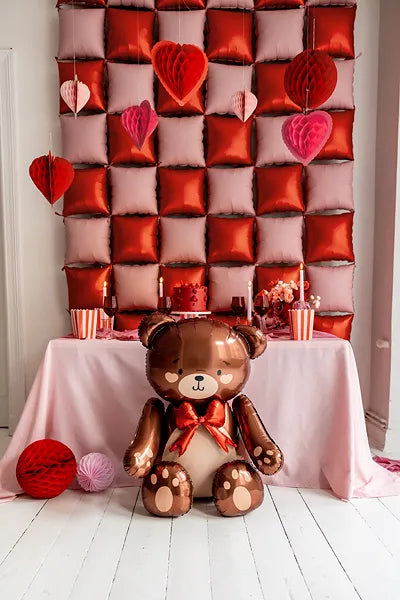 Folienballon Teddybär, 75x84cm, Mix - Avaloon Party-Deko-Geschenke