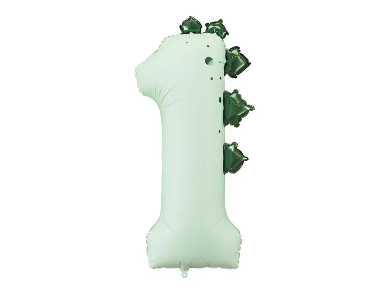Zahlenballon Dinosaurier – Zahl 1 oder 2, ca. 92 cm