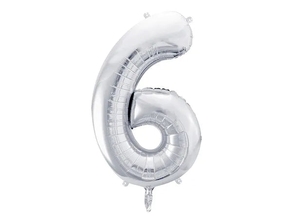 Folienballon Zahlen silber 86 cm - Avaloon Party-Deko-Geschenke