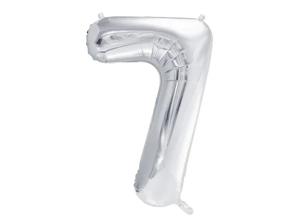 Folienballon Zahlen silber 86 cm - Avaloon Party-Deko-Geschenke