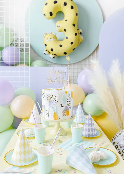 Folienballon Zahlen mit Tiermotiven
