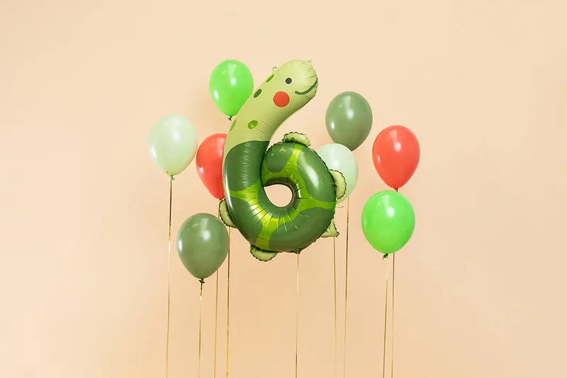 Folienballon Zahlen mit Tiermotiven