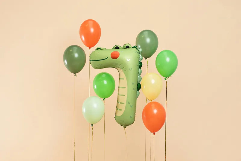 Folienballon Zahlen mit Tiermotiven