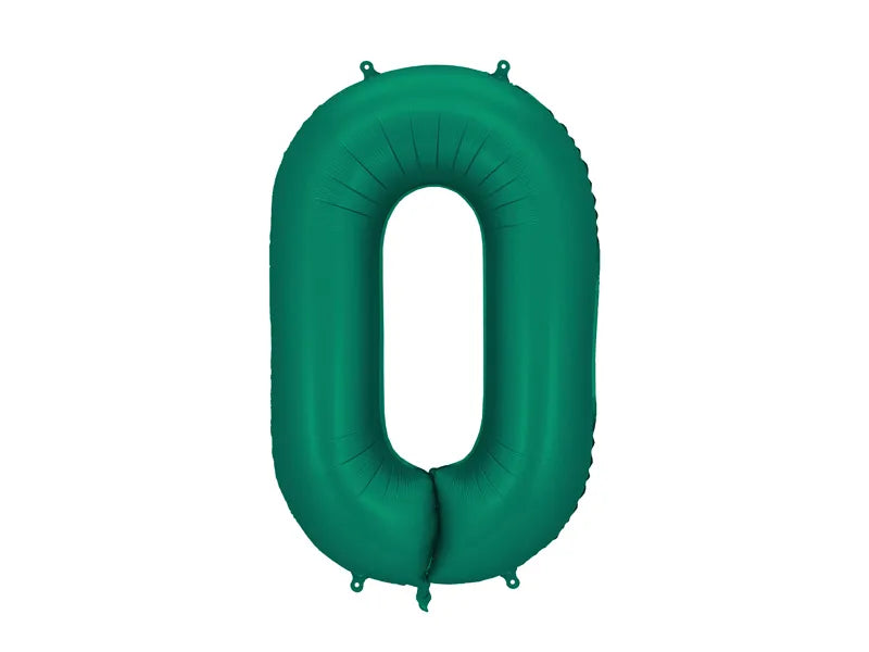 Folienballon Zahlen, 86 cm grün