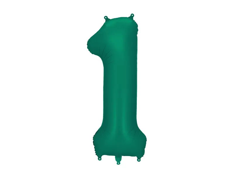 Folienballon Zahlen, 86 cm grün