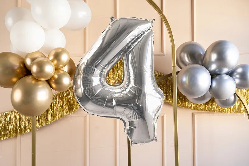 Foil Balloon Numbers 72 cm Silver